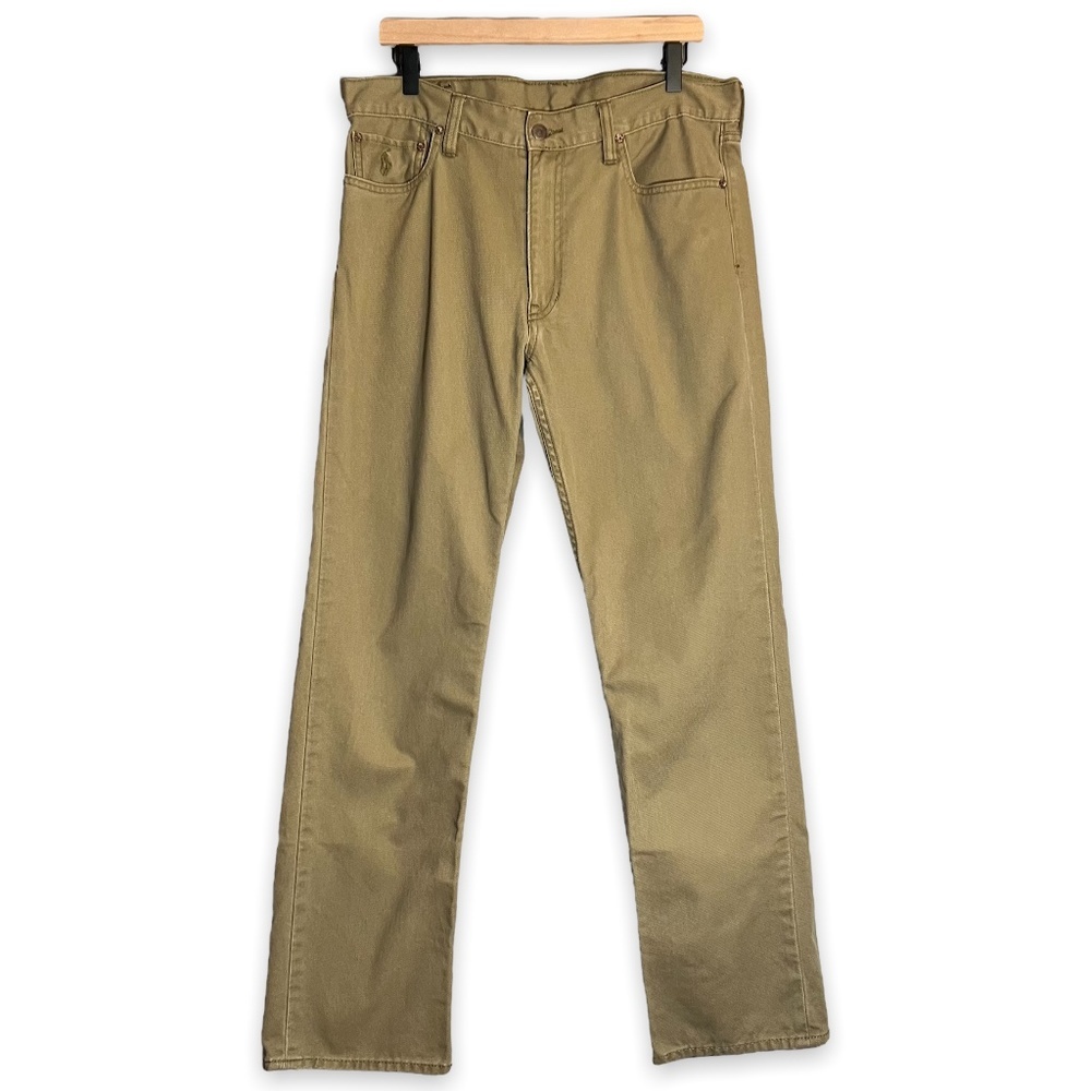 Polo by Ralph Lauren Men’s 100% Cotton Tan Khaki Pants - 34 x 32